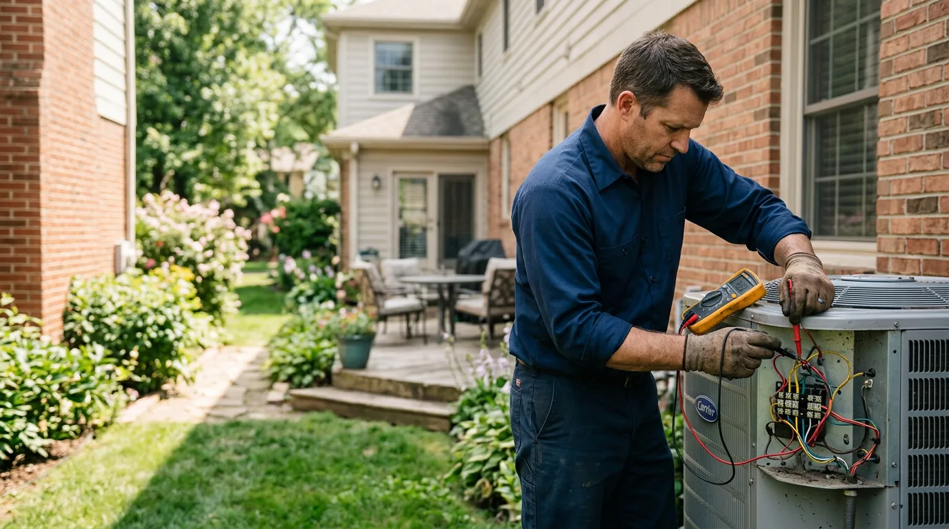 HVAC technician working near Turin, NY